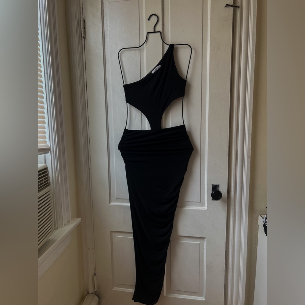 UNWORN TIGER MIST cut out slit dress.